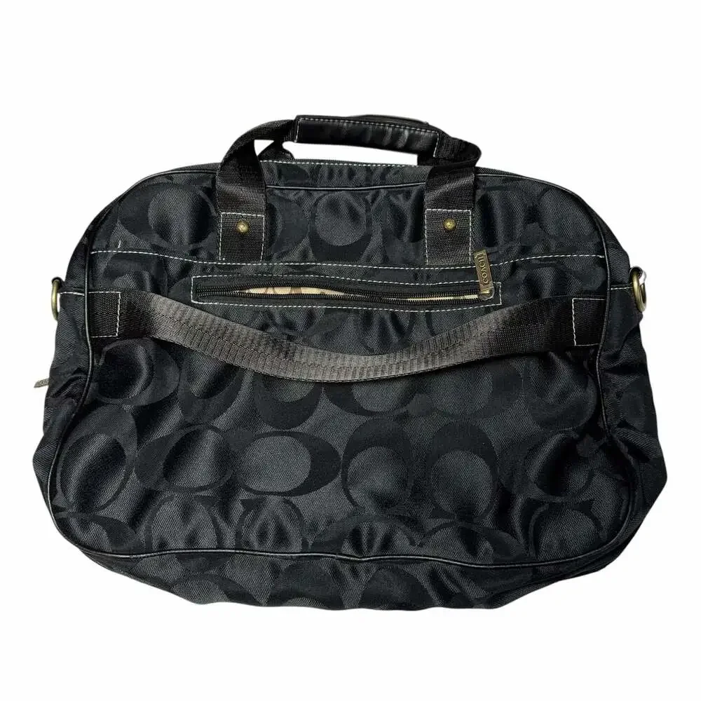 Coach Signature Nylon Business Laptop Briefcase in Black